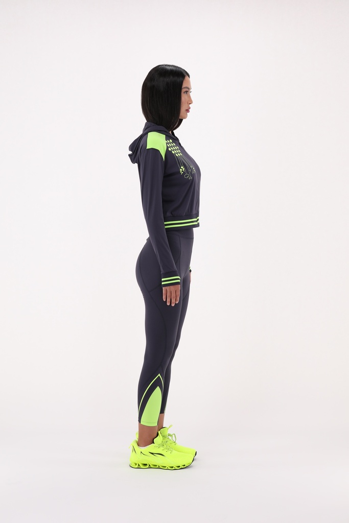 Women Neon Qatar tracksuit Set