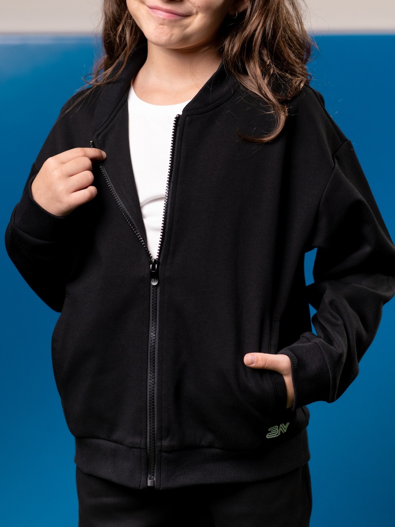 Black Relax fit tracksuit