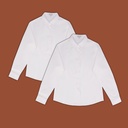 Pack of two - Girls white normal fit blouse